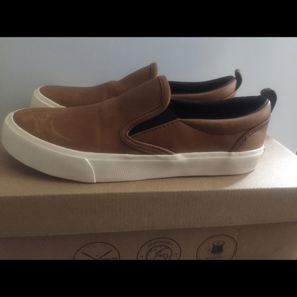 Inkkas leather slip on shoes