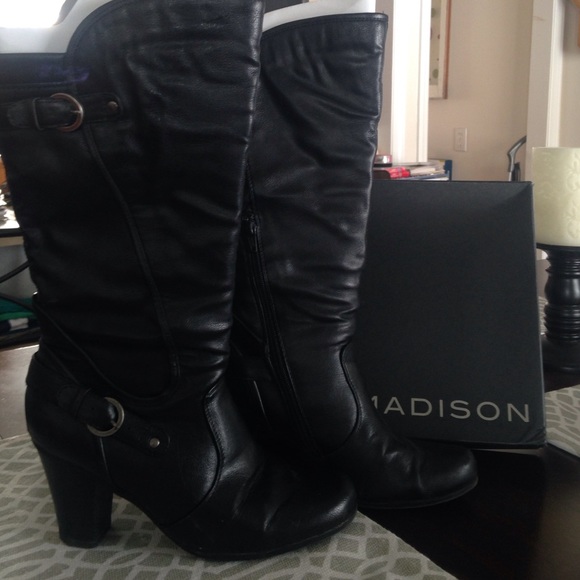 Madison Shoes - Madison Black Boots