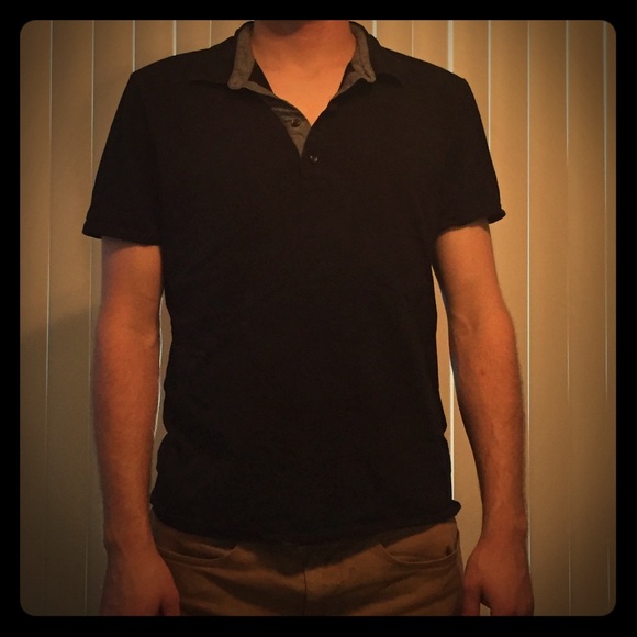 Black Express short sleeve polo