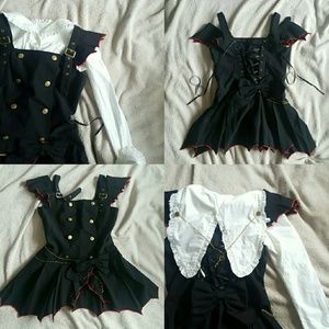 4 Piece Set Gothic Lolita Dress