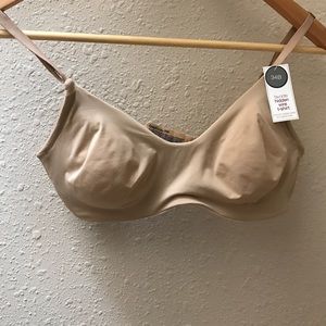 Gap Body Favorite Hidden Wire TShirt Bra Nude 34B