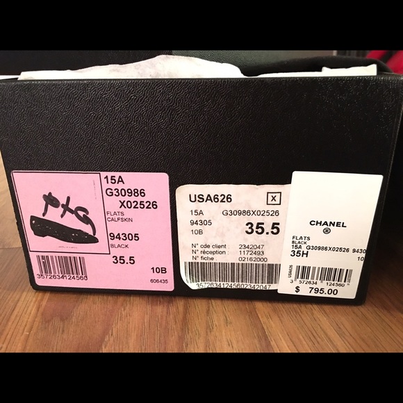 Chanel Black Flats With Box - Picture 4 of 4