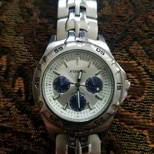 men's fossil blue watch