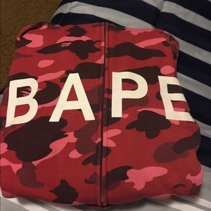 a bathing ape full zip up jacket
