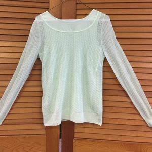 Icy mint green soft sweater with camisole