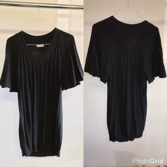 Calvin Klein Cable Knitted Sweater Dress