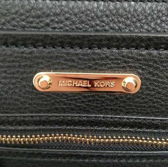 **SOLD** Michael Kors Black Leather Satchel - Picture 2 of 6
