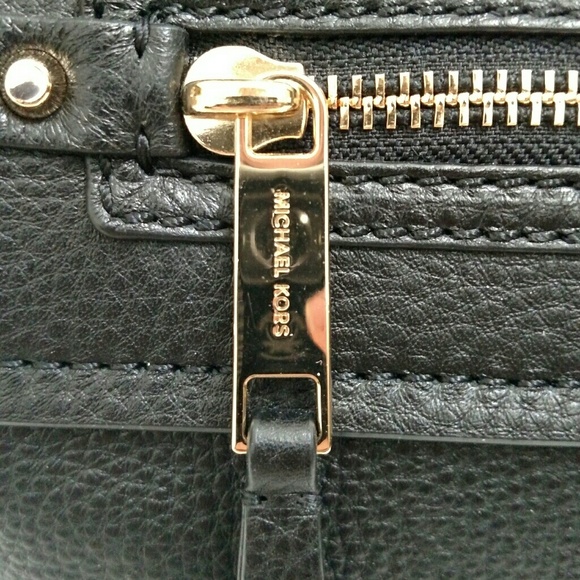 **SOLD** Michael Kors Black Leather Satchel - Picture 3 of 6