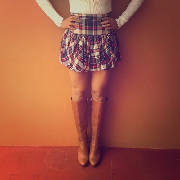 BCBG Generation Plaid Skirt