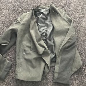 Grey Suede Blazer