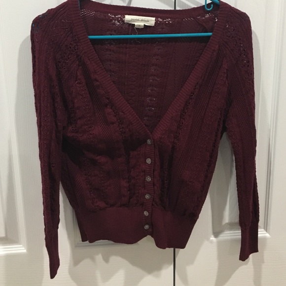 Maroon cardigan