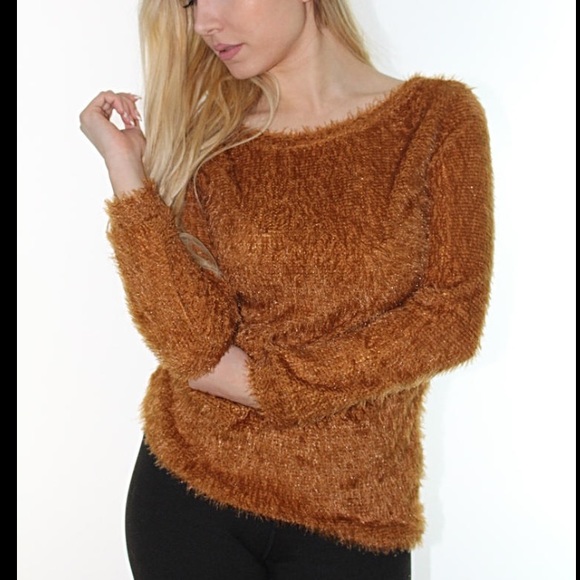 Brown pullover sweater