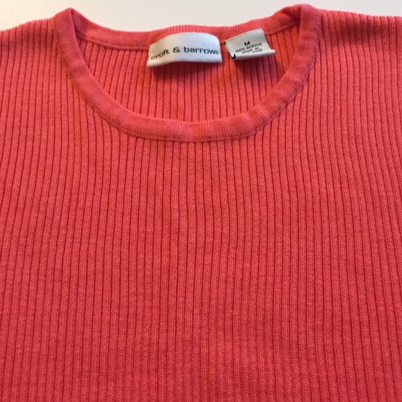 Croft & Barrow Coral Ribbed Knit Sweater - Picture 2 of 4