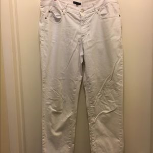 Eileen Fisher white denim pants