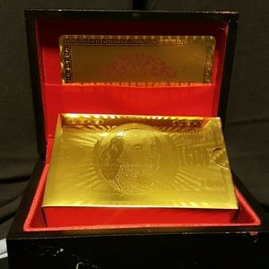 Gold foiled playing cards