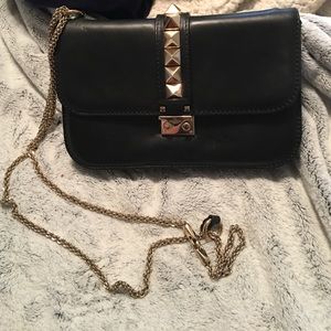 Valentino black studded bag