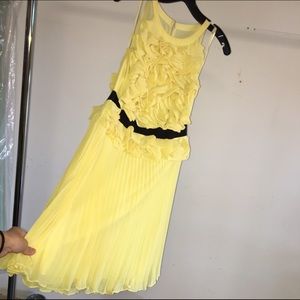 BCBG yellow dress