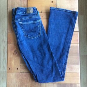 American Eagle Dark Skinny Kick Jeans Size 00