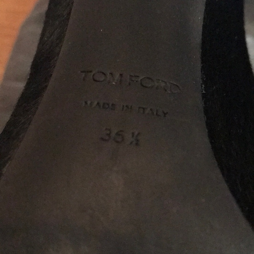 Tom Ford black pony hair stiletto booties - Picture 8 of 10