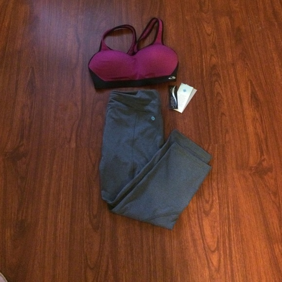 Gray wick dry leggings