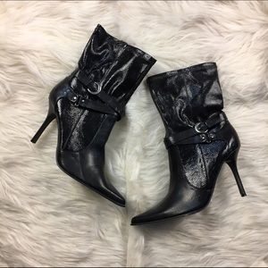 Calf Fuax Leather Boots