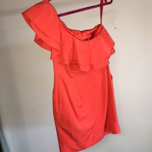 One shoulder Dress with Pockets