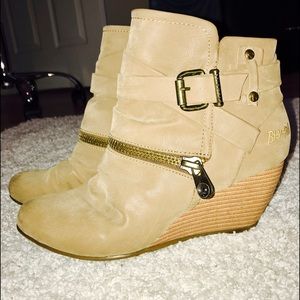 Tan booties