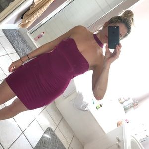 The perfect color purple cocktail dress