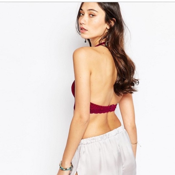 Free People Sinking Ships lace halter bra-NWT! - Picture 2 of 2