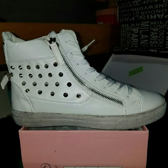undefined Shoes - White studded tennis shoes undefined Shoes - White studded tennis shoes