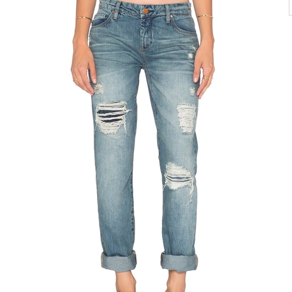 Blank NYC Distressed Boyfriend Jeans - Picture 2 of 3