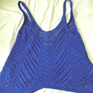 Knitted royal blue Abercrombie top