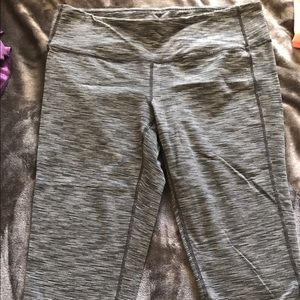 Athleta Gray Pinstripe Capris