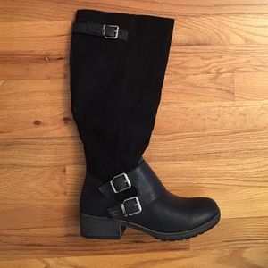 London Fog Black Riding Boots