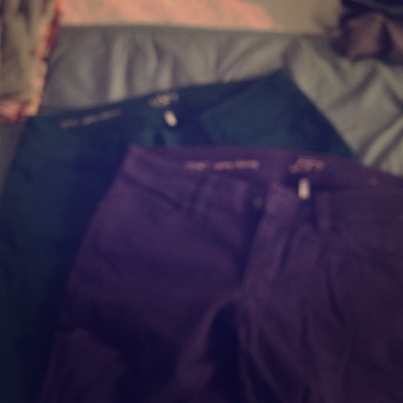2 for the price of one loft pants in fun colors!!!