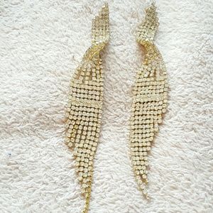 Angel wing 1920s flapper earrings