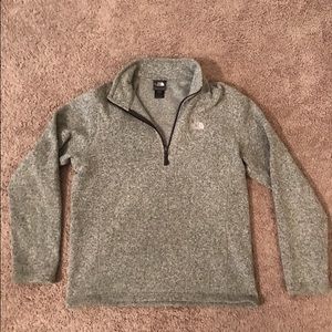 Men's Medium Grey North Face 1/4 Zip