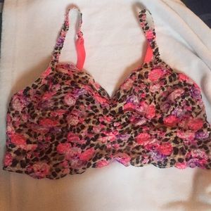 Victoria Secret Bralette -- Cheetah, Pink & Purple