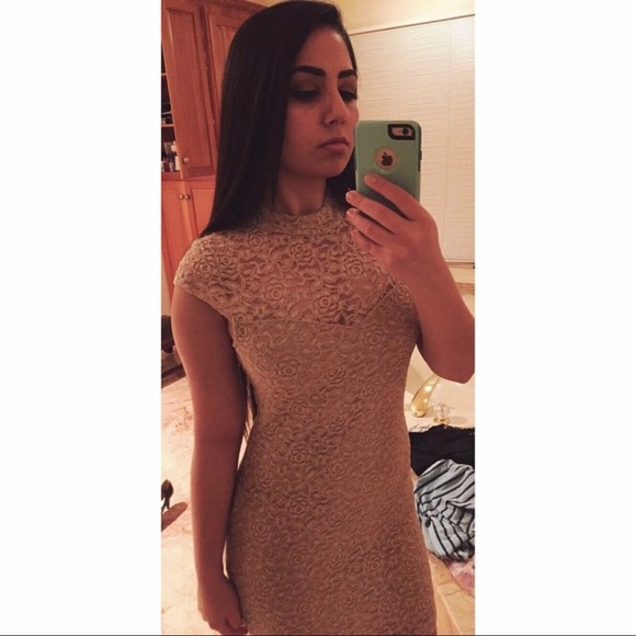 Nordstrom Rack nude lace dress - Picture 3 of 4