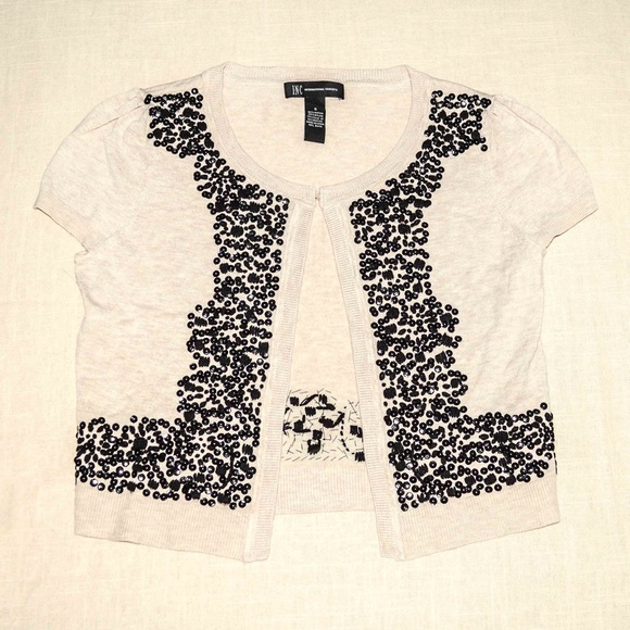 Sequin Cropped Cardigan