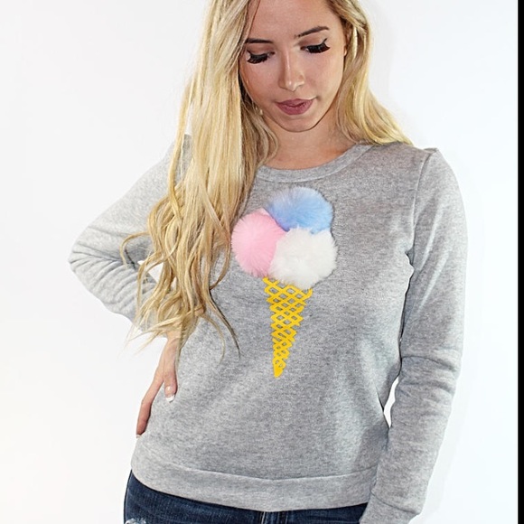 Fur ball ice cream top