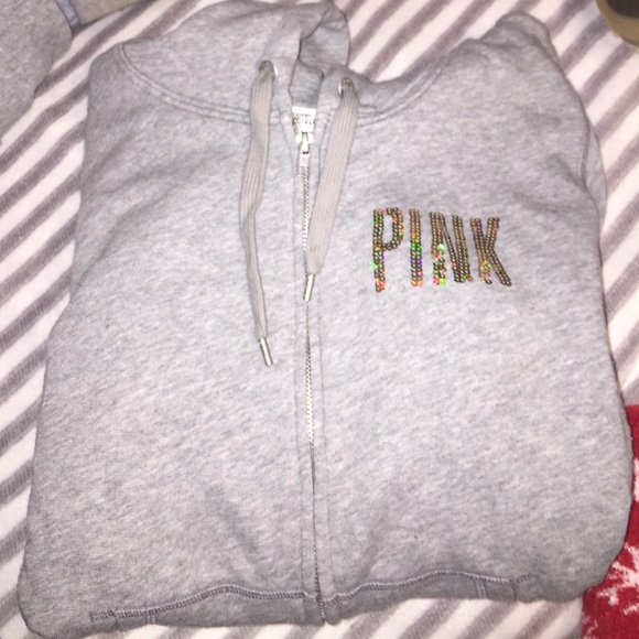 sparkle zip up