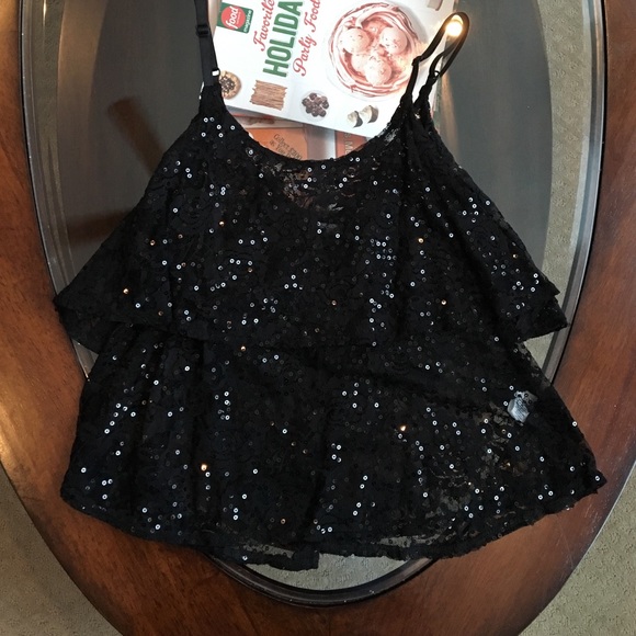 Black Sequin Tanktop