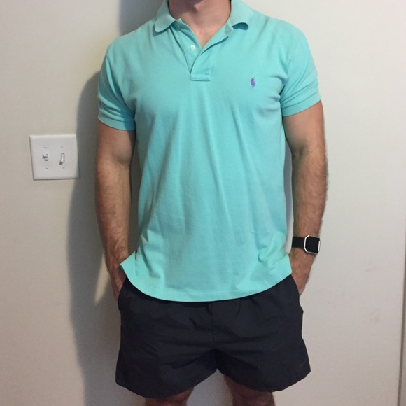 Authentic Aqua Polo T-shirt