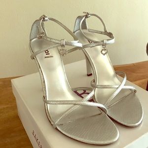 SOLD**SOLD** Bakers- silver strap heels