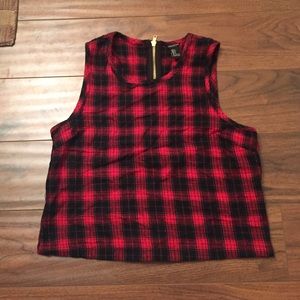 forever 21 plaid halter