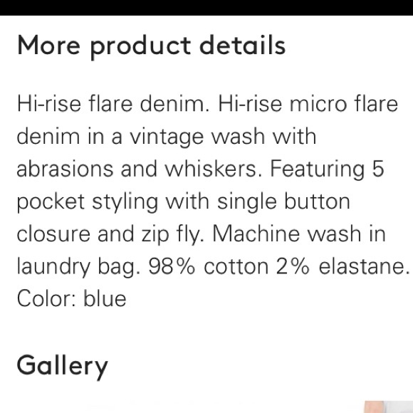 Sass and Bide Hi Rise Flare denim-NWT! - Picture 4 of 4