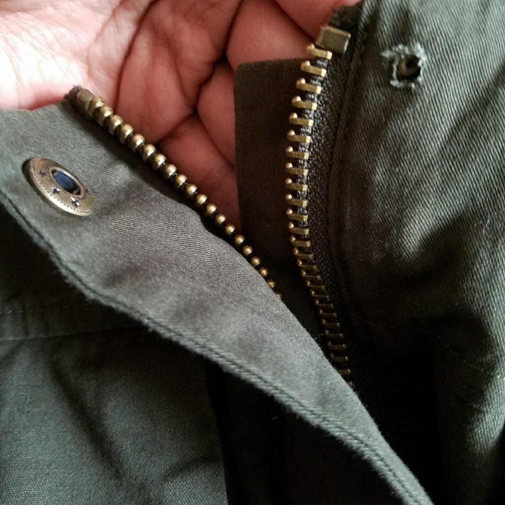 ❗LAST ONE❗SAFARI OLIVE HOOD UTILITY JACKET [D] - Picture 5 of 5