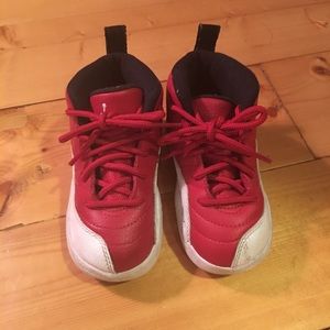 Gym Red Jordan 12 Retro toddler size 8