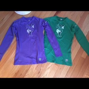 Two Nike Athletic Shirts for sale as a bundle